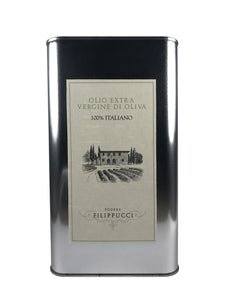 Olio Extra Vergine di oliva 100% italiano in lattina 3 litri Podere Filippucci 2024